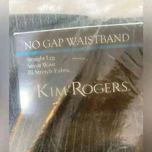 NWT Bag never opened Gray/White Pinstripe pants by Kim Rogers women’s size 12